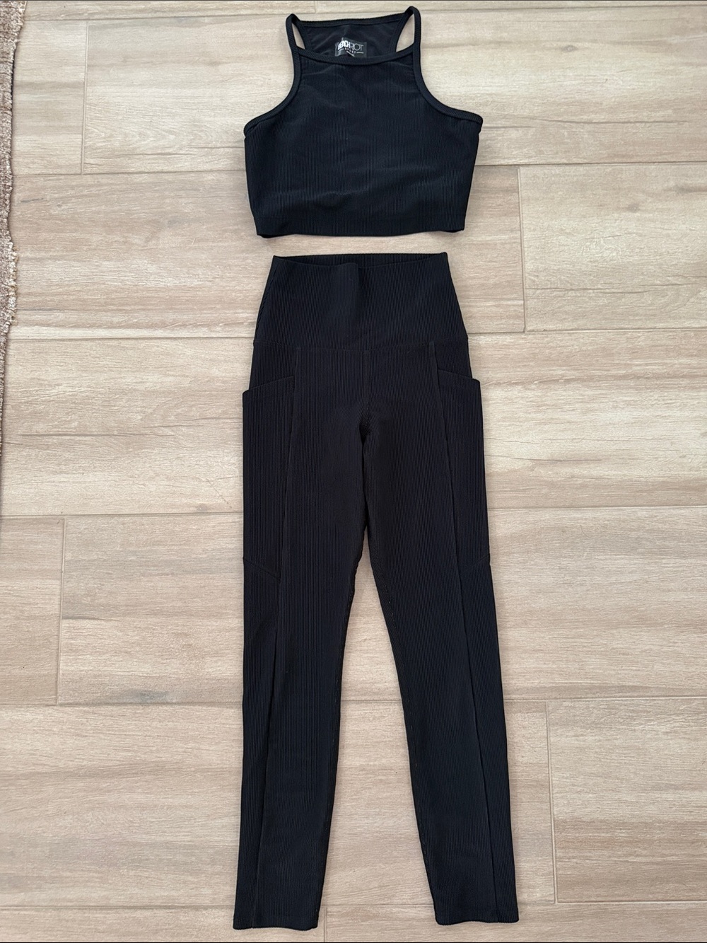 Beach Riot Black High-Waist Leggings with Side Pockets